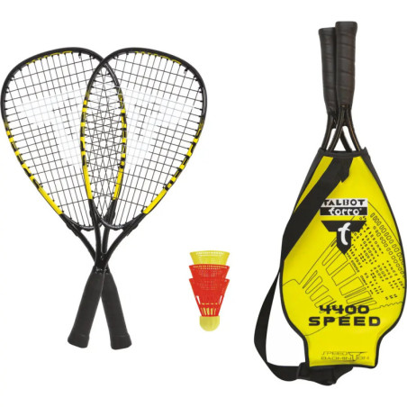 Talbot-Torro - Speedbadminton Set SPEED 4400 im 3/4 Bag black/yellow,