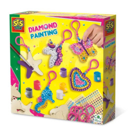 Diamanten Mosaike - Schlüsselanhänger aus Holz