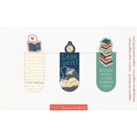 Magnetlesezeichen Lesezeit