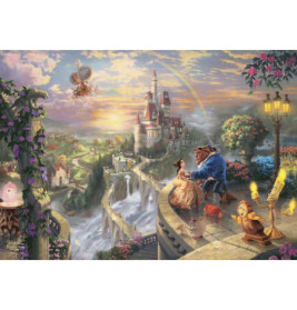 Schmidt Spiele 59926 Puzzle Thomas Kinkade Disney, Beauty and the Beast 500 Teile