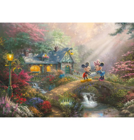 Schmidt Spiele 59928 Puzzle Thomas Kinkade Disney, Mickey & Minnie 500 Teile
