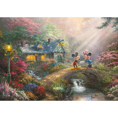 Schmidt Spiele 59928 Puzzle Thomas Kinkade Disney, Mickey & Minnie 500 Teile