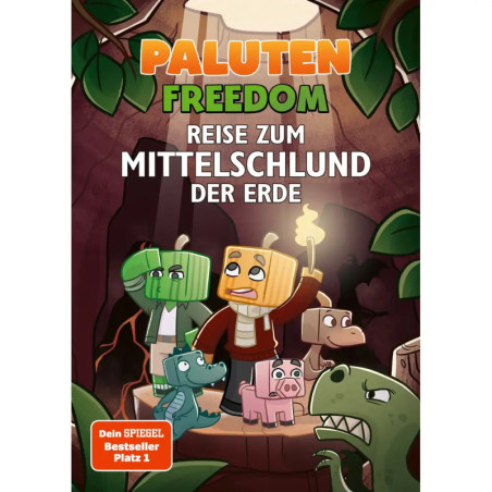Cartoonfiguren erkunden mit einer Fackel eine Höhle deutscher Buchtitel Paluten Freedom. Cartoonfiguren erkunden mit einer Fackel eine Höhle deutscher Buchtitel Paluten Freedom.