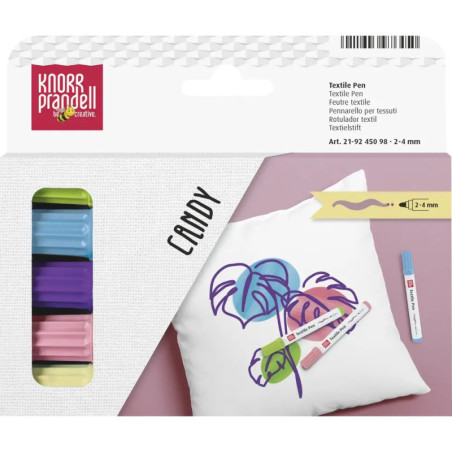 TextilePen Set dick Candy 5er