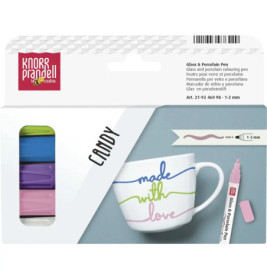 Glass u.Porcel.Pen Set Candy 5er
