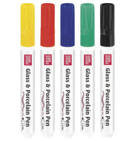 Glass u.Porcel.Pen Set Basic 5er
