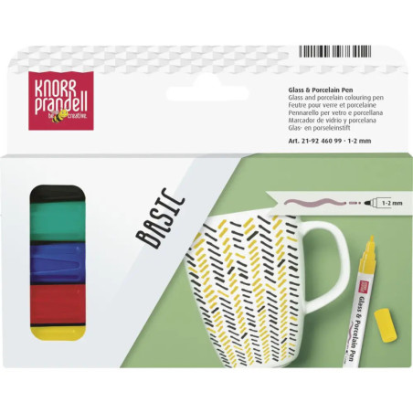 Glass u.Porcel.Pen Set Basic 5er