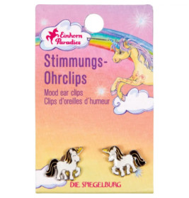 Stimmungs-Ohrclips Einhorn-Paradies, sortiert (1 Stück)