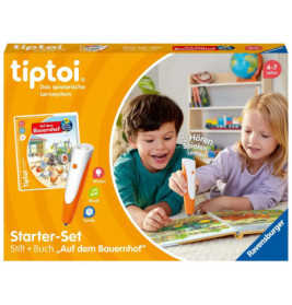 Ravensburger tiptoi Starter-Set 00114: Stift und Bauernhof-Buch - Lernsystem für Kinder ab 4 Jahren
