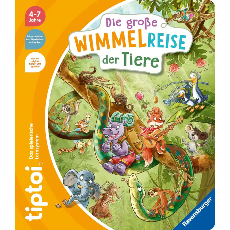 Ravenburger 49259 tiptoi® Die große Wimmelreise der Tiere tiptoi Bilderbuch