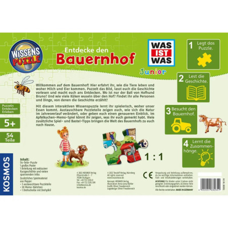 Wissenspuzzle: WAS IST WAS junior - Entdecke den Bauernhof