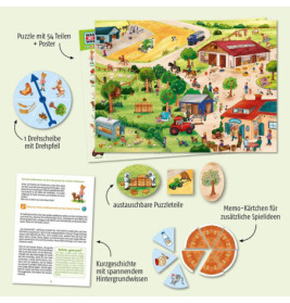 Wissenspuzzle: WAS IST WAS junior - Entdecke den Bauernhof