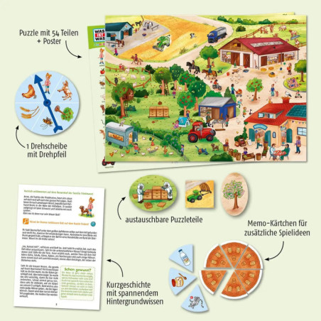 Wissenspuzzle: WAS IST WAS junior - Entdecke den Bauernhof