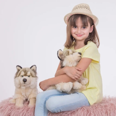 Teddy Hermann Wolf sitzend, 29 cm