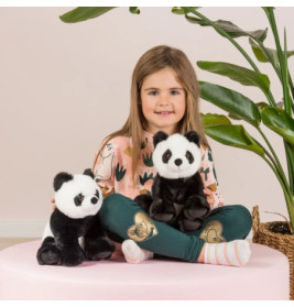Teddy Hermann Panda sitzend 25 cm