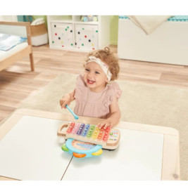 Vtech 80-615604 Interaktives Holz-Xylofon mit Tamburin