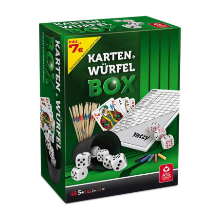 ASS Würfel- und Kartenbox. Spielesammlung