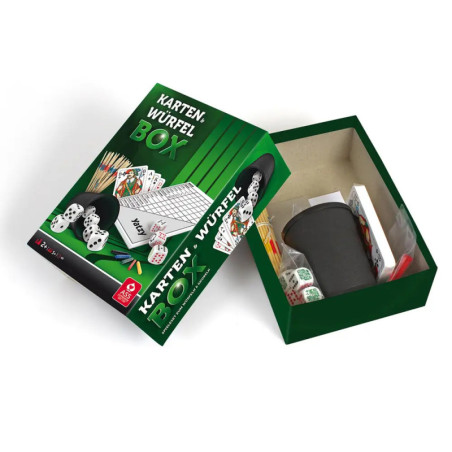 ASS Würfel- und Kartenbox. Spielesammlung