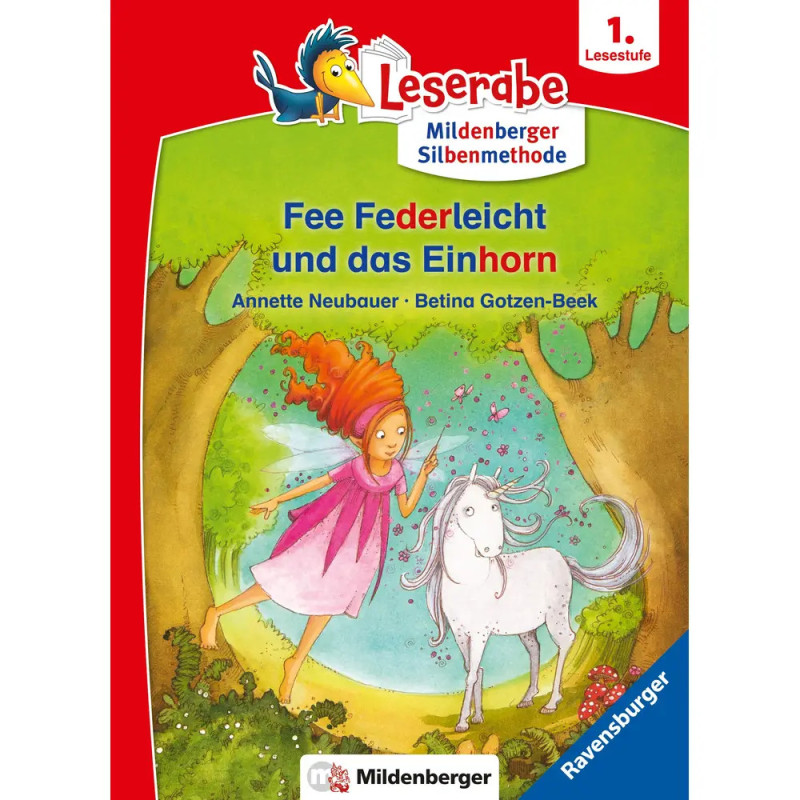 Ravenburger 46230 Leserabe mit Mildenberger Silbenmethode: Fee Federleicht und das Einhorn Erstlesetitel