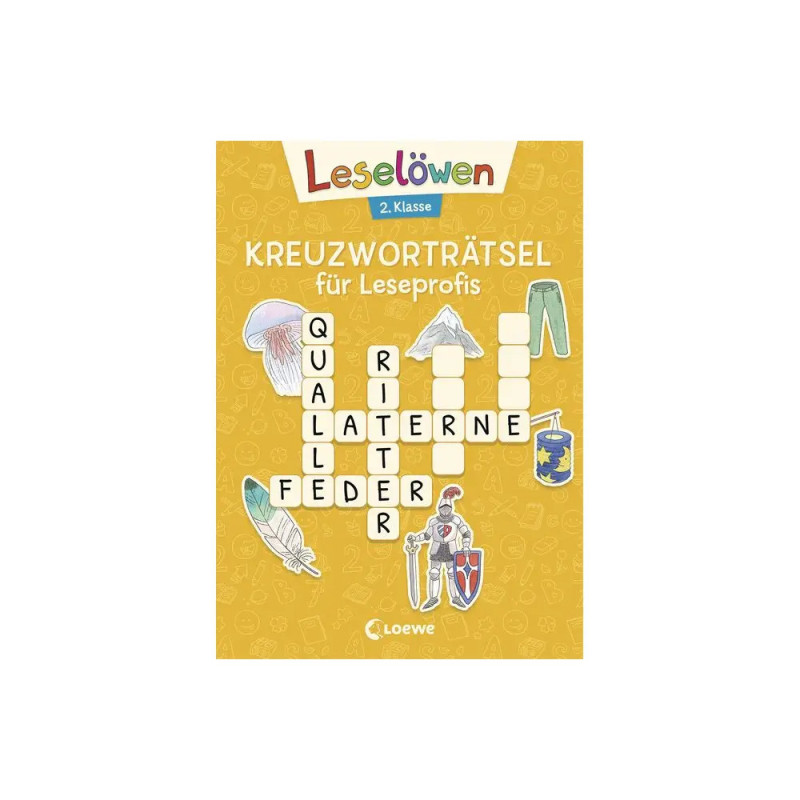 Leselöwen Kreuzworträtsel für Leseprofis - 2. Klasse (Sonnengelb)