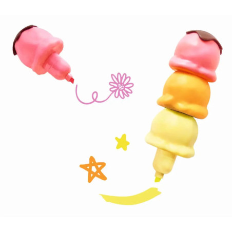 Be happy Textmarker Eiszauber