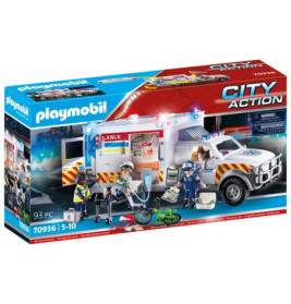 PLAYMOBIL 70936 Rettungs-Fahrzeug: US Ambulance