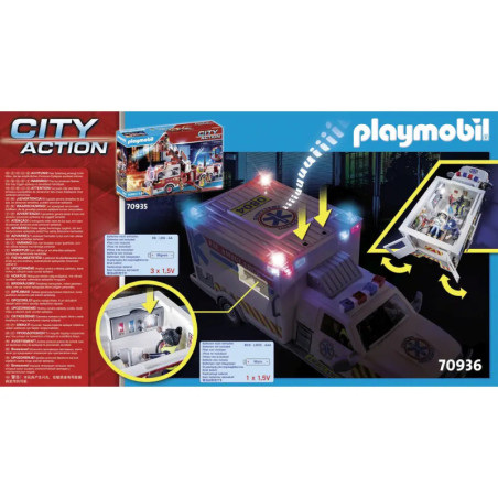 PLAYMOBIL 70936 Rettungs-Fahrzeug: US Ambulance