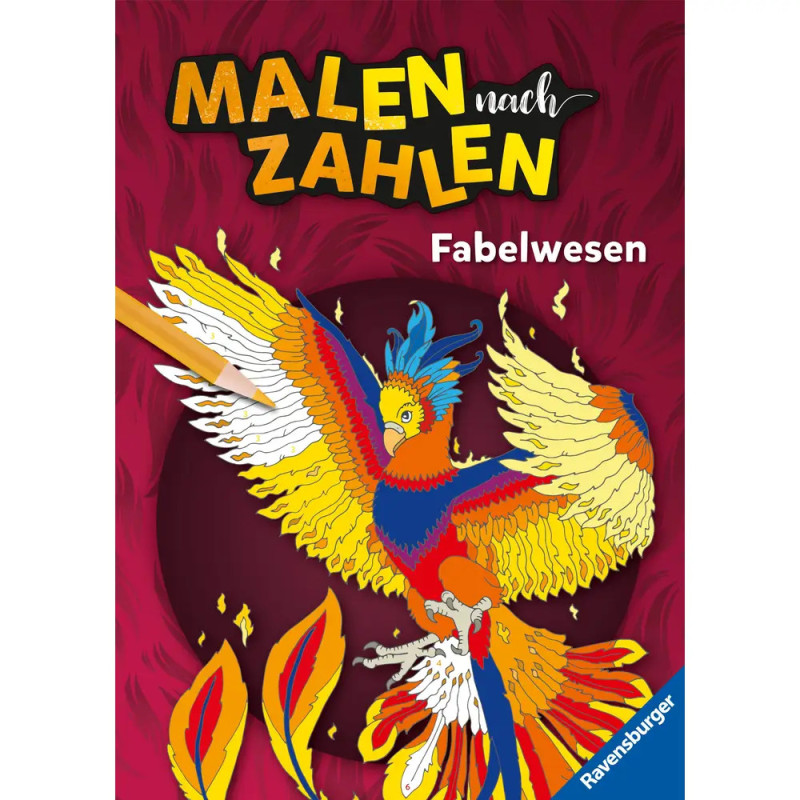 Ravensburger Malen nach Zahlen Fabelwesen - 32 Motive - 24 Farben - Malbuch mit nummerierten Ausmalf Ravensburger Malen nach Zahlen Fabelwesen - 32 Motive - 24 Farben - Malbuch mit nummerierten Ausmalf
