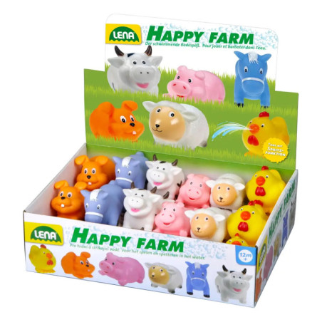 LENA Spritztiere Happy Farm, sortiert