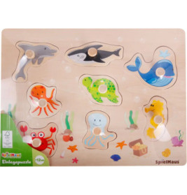 SpielMaus Holz Einlegepuzzle 7-10 Teile, sortiert