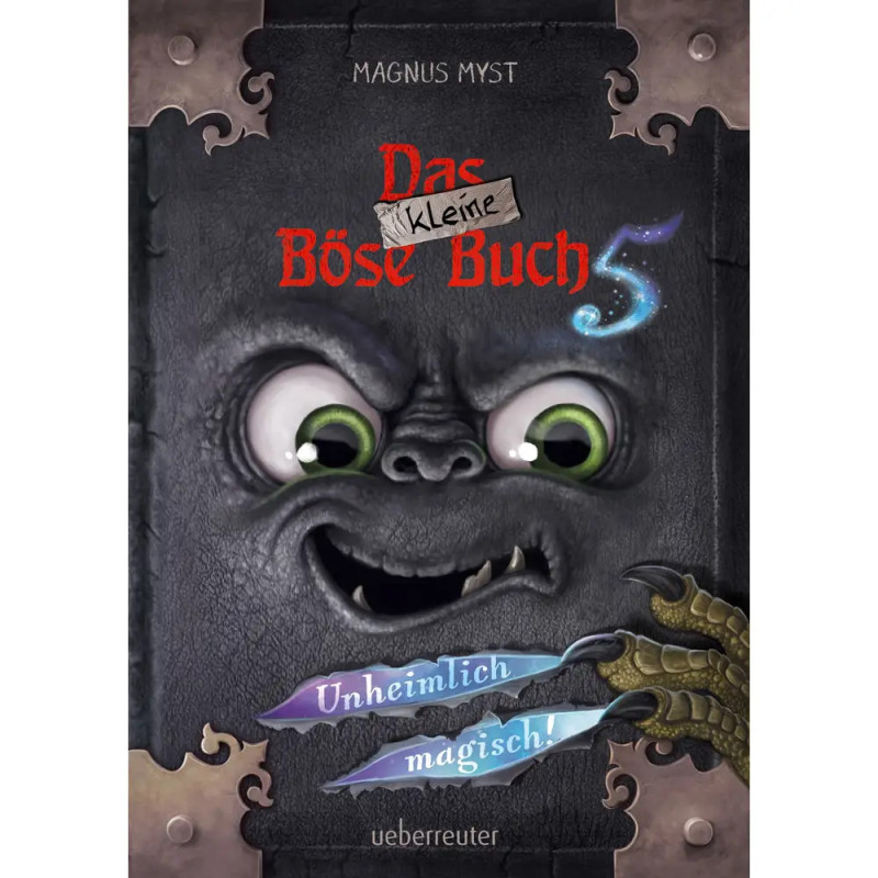 Das Buchcover von Das kleine Böse Buch 5 zeigt ein grimassierendes Monster mit großen Augen und Krallen. Das Buchcover von Das kleine Böse Buch 5 zeigt ein grimassierendes Monster mit großen Augen und Krallen.