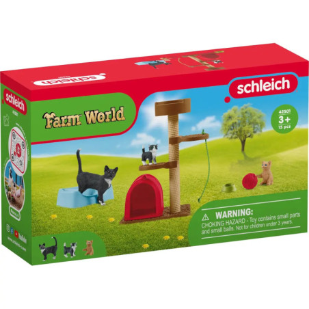 schleich® Farm World 42501 Spielspaß für niedliche Katzen