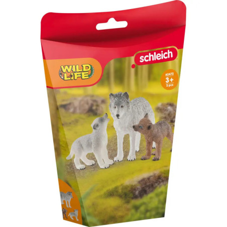 schleich® Wild Life 42472 Wolfsmutter mit Welpen
