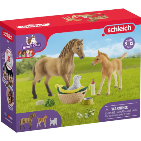 schleich® Horse Club 42432 Sarahs Tierbaby-Pflege