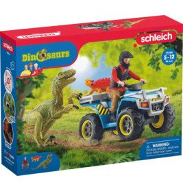 schleich® Dinosaurs 41466 Flucht auf Quad vor Velociraptor