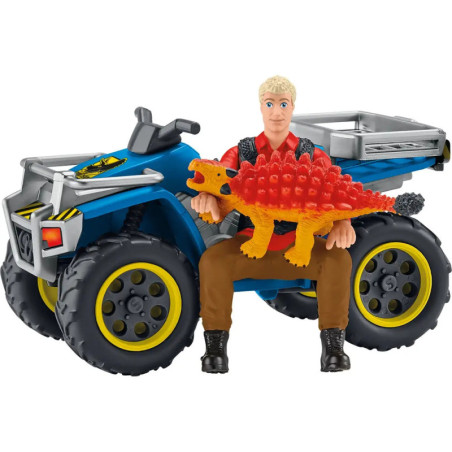 schleich® Dinosaurs 41466 Flucht auf Quad vor Velociraptor
