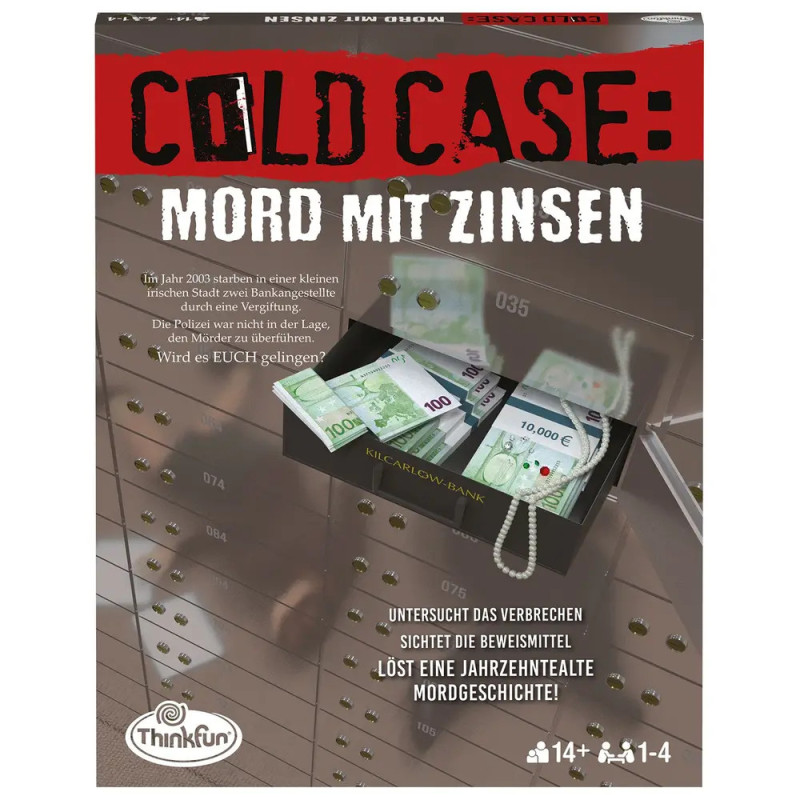 Spielbox Cold Case: Mord mit Zinsen mit Bargeld in einem Bankschließfach auf dem Cover. Spielbox Cold Case: Mord mit Zinsen mit Bargeld in einem Bankschließfach auf dem Cover.