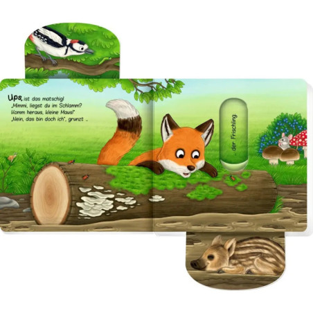 Komm heraus, kleine Maus! Bist du im Wald?