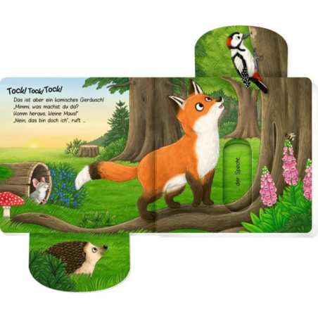 Komm heraus, kleine Maus! Bist du im Wald?