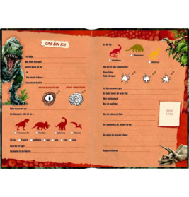 Freundebuch: Meine Freunde (m.Wendepailletten) T-Rex World