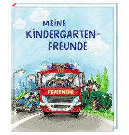 Freundebuch: Meine Kindergartenfreunde - Bunte Fahrzeuge