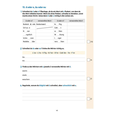 Tests in Deutsch - Lernzielkontrollen 4. Klasse. Ab 9 Jahre., sortiert