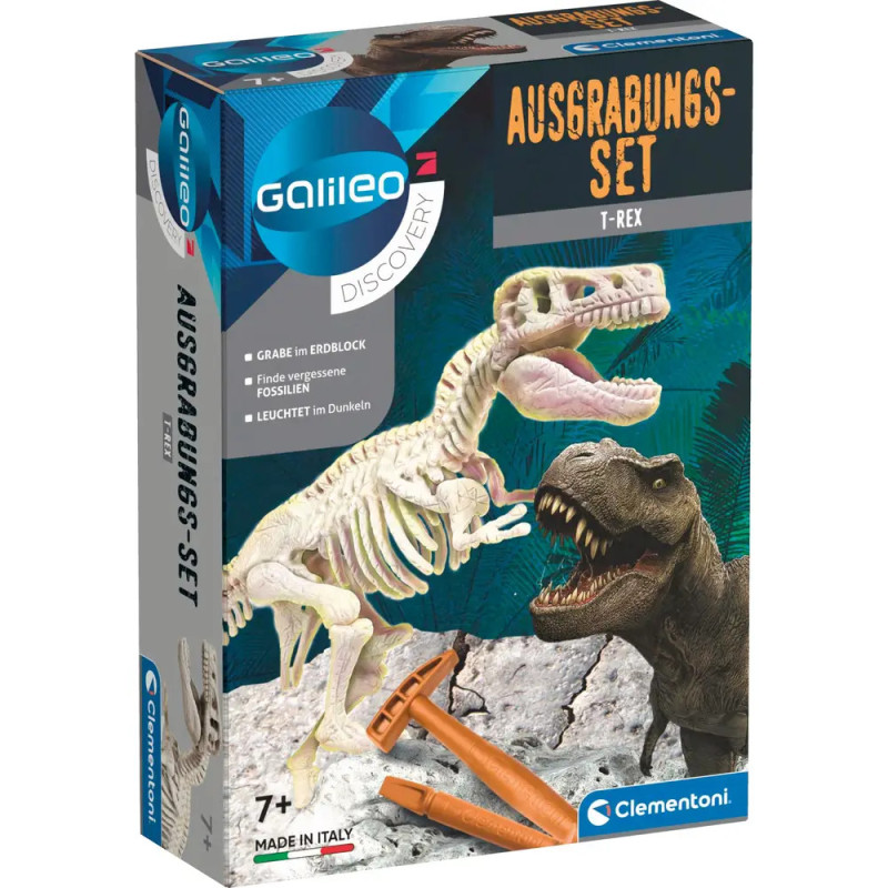 Clementoni Galileo Ausgrabungsset Glow in the dark - Dinosaurier T-Rex Clementoni Galileo Ausgrabungsset Glow in the dark - Dinosaurier T-Rex