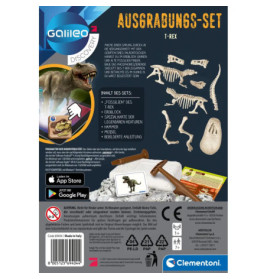 Clementoni Galileo Ausgrabungsset Glow in the dark - Dinosaurier T-Rex