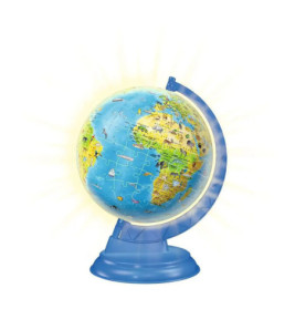 Ravenburger 11274 Puzzle Puzzle-Ball Kinderglobus mit Licht deutsch 3D 180 Teile