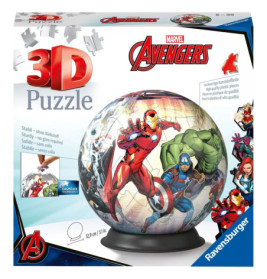 Ravensburger 3D Puzzle 11496 - Puzzle-Ball Avengers - 72 Teile - Puzzle-Ball für Superhelden und Mar
