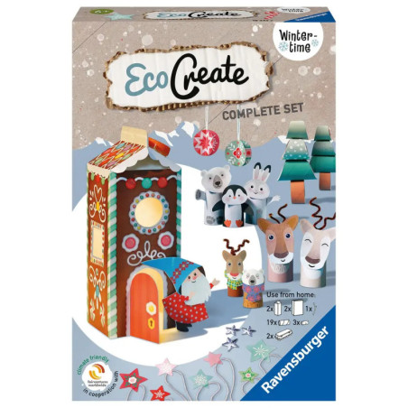 Ravensburger EcoCreate 18442 – Wintertime – Kinder ab 6 Jahren