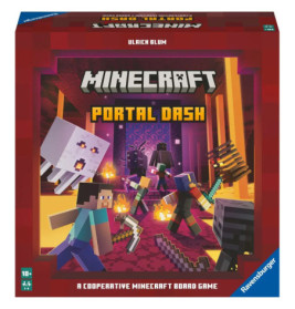 Ravensburger Familienspiel Minecraft Portal Dash, Gesellschaftsspiel für Kinder und Erwachsene, für