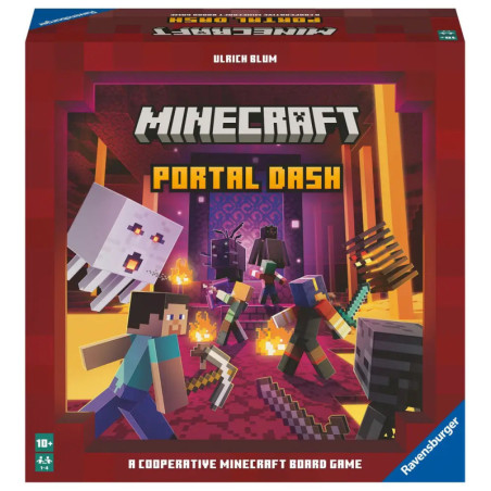 Ravensburger Familienspiel Minecraft Portal Dash, Gesellschaftsspiel für Kinder und Erwachsene, für