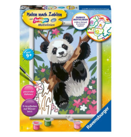 Ravensburger Malen nach Zahlen 20161 - Süßer Pandabär – Kinder ab 9 Jahren